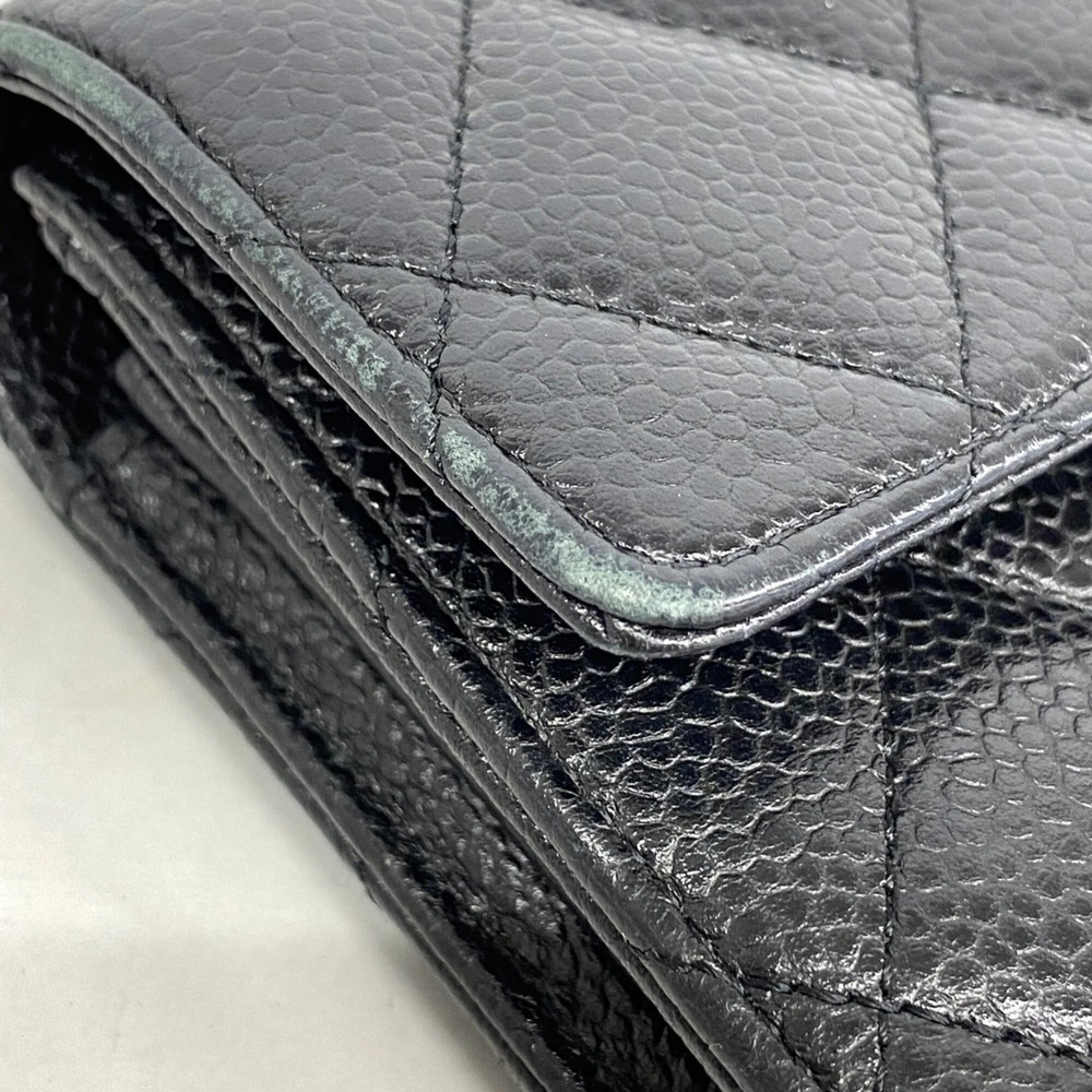CHANEL Black Caviar Leather Wallet - Picture 8 of 12